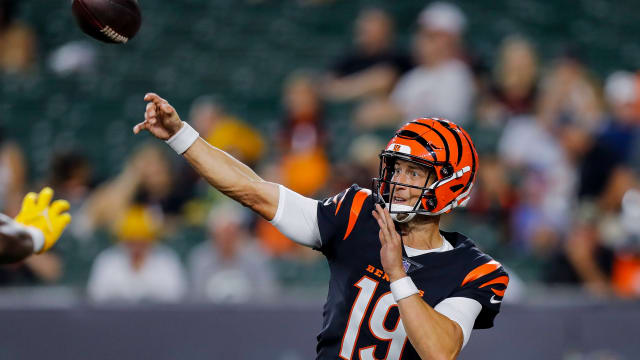 QB Trevor Siemian attempts a pass in an August 11 preseason game